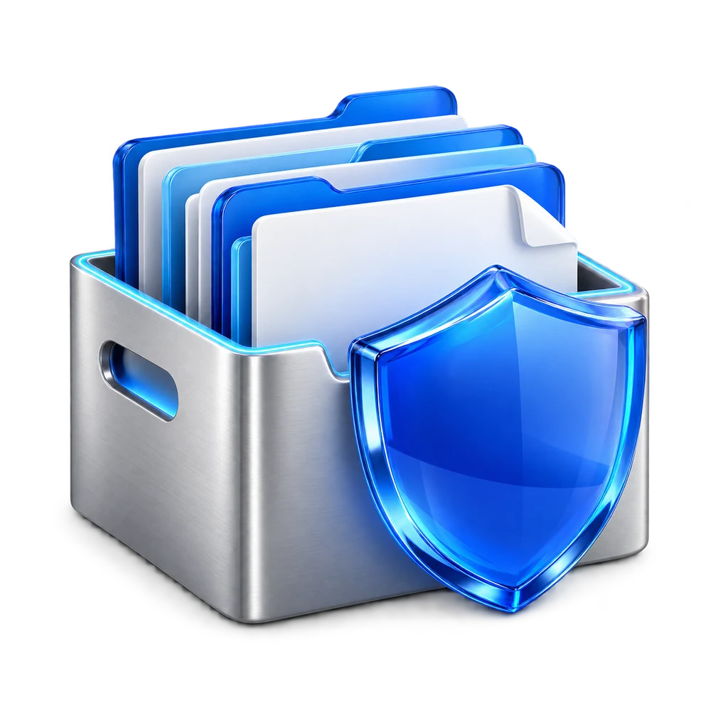 Concept illustration of secure, organized records storage